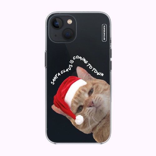 블링블링케이스 (전기종제작+액정필름증정)_산타 고양이 디자인 아이폰 갤럭시 젤리케이스,블링블링케이스