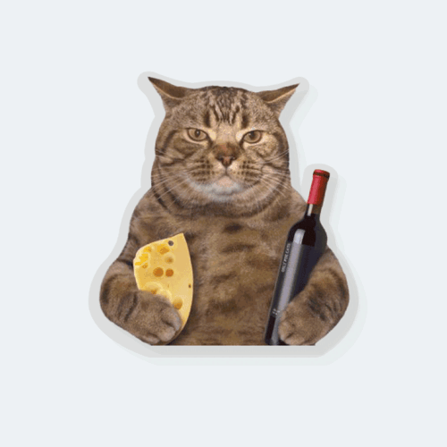 블링블링케이스 [1+1할인/자체제작/당일출고] 빵을 든 고양이 디자인 아크릴 그립톡,블링블링케이스
